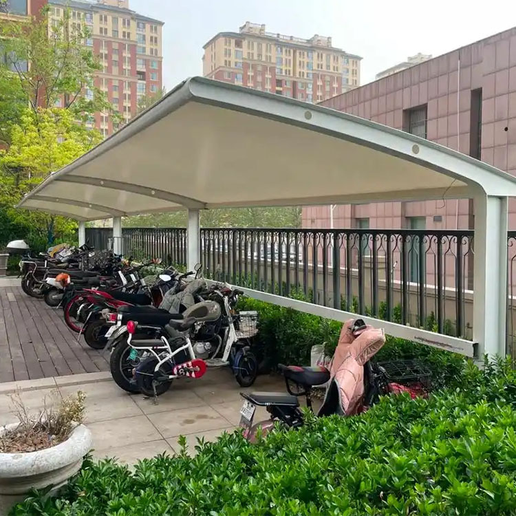 新密市膜结构电动车棚